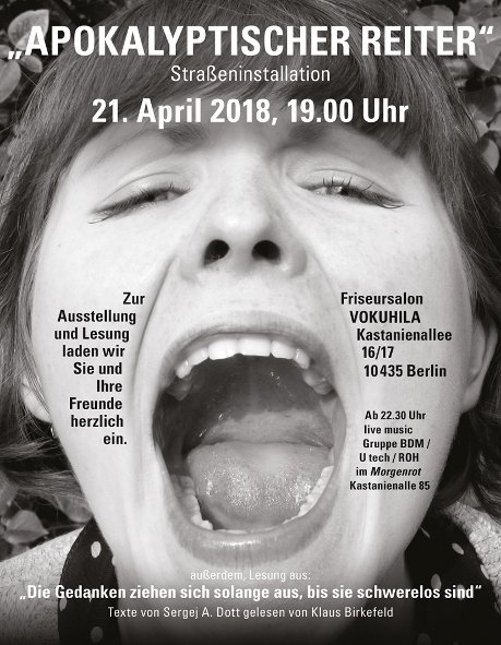 21. April 2018, 19.00 Uhr - VOKUHILA